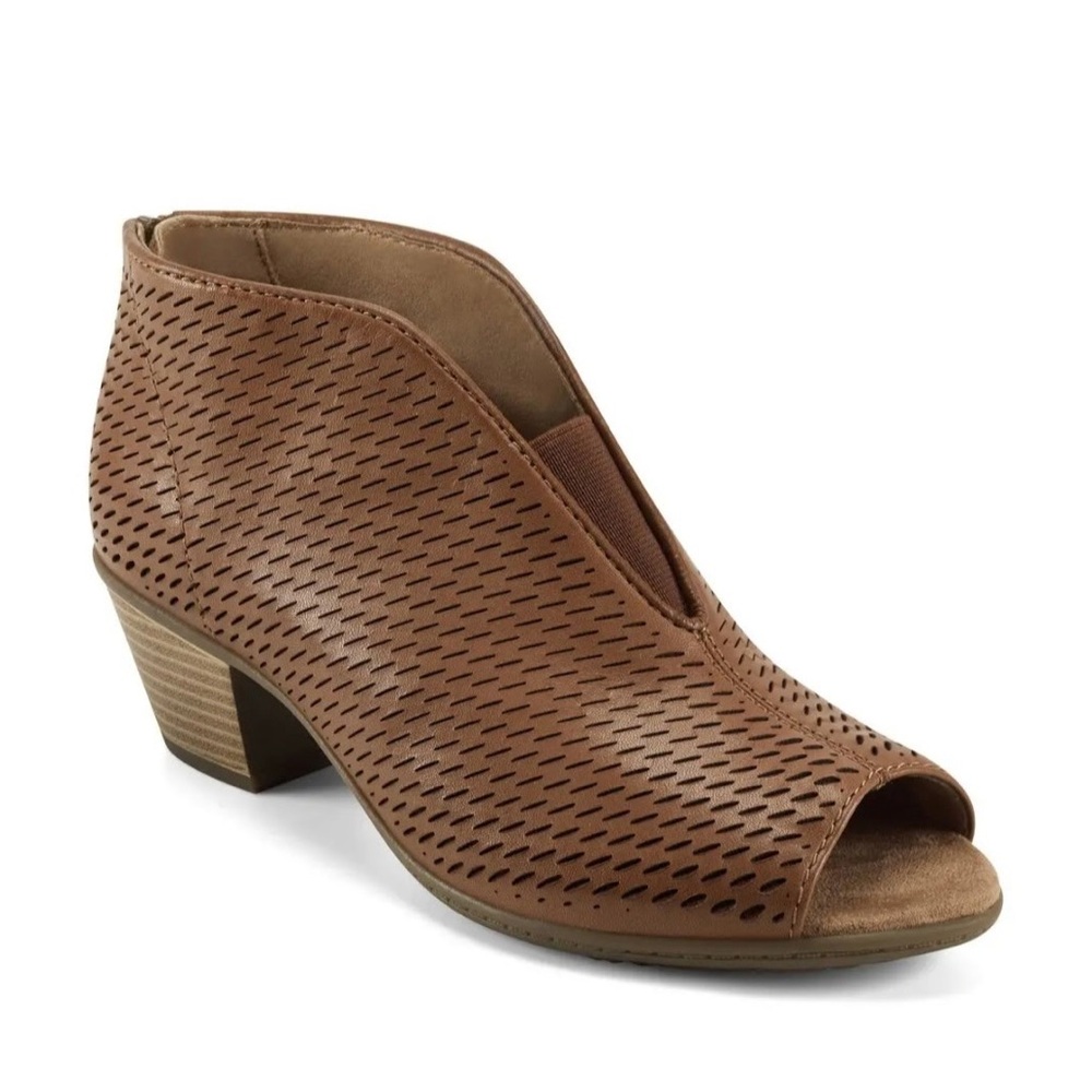 Earth Origins Carmen Perforated Bootie - Alpaca Leather